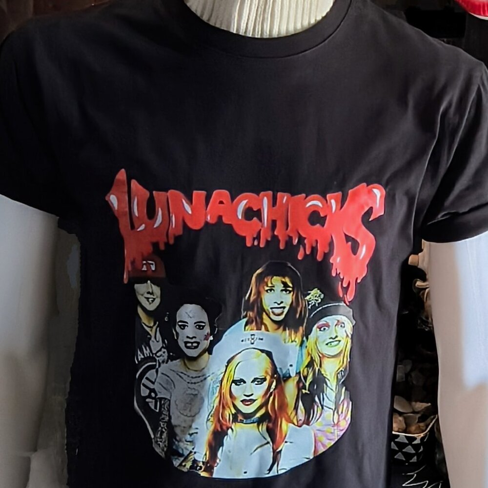 Lunachicks Band T-shirt RARE 90s NYC Punk, Riot Grrrl, Riot Girl, CBGBs